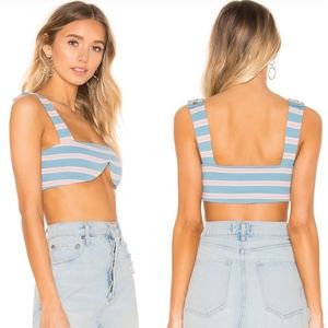 LOVERS + FRIENDS for Revolve Stam Crop Top Sz M